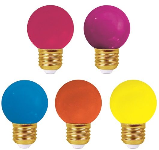 Kit Jazz de 5 ampoules Led colorées pour guirlande Paris Guinguette