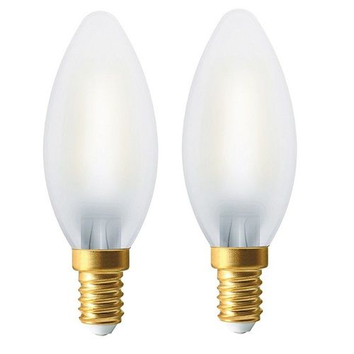Ampoule LED C35 Flamme Coup de Vent Filament 4W Dimmable E14 Blanc