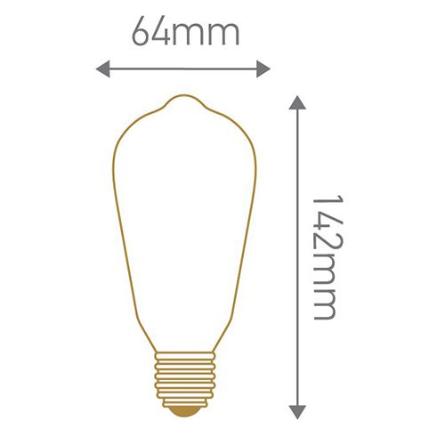 Ampoule Edison E27 4W Grand format
