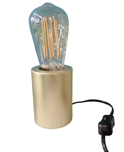 Girard Sudron Support de lampe en métal DORÉ pour ampoule E27