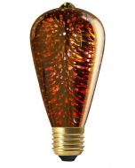 Ampoule Edison LED E27 4W  "COSMOS" -  Argentée 