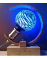 Ampoule Déco Globe Bleu Imprimé Hexagone 3.5W