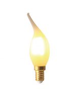Flamme CV4 filament LED 5W E14  580Lm Mat blanc chaud
