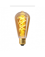 Edison Filament LED torsadé 4W E27 Dimmable Ambrée