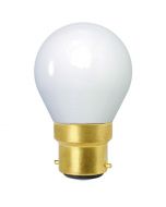 Ampoule Sphérique filament LED 4W B22 Blanc chaud 400Lm Opaline