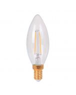 Ampoule Flamme Lisse Filament LED E14 3W Blanc chaud