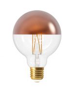 Ampoule Globe LED "Calotte Bronze" 8W E27 Blanc chaud Dimmable
