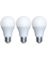 Standard - Lot de 3 pièces - LED 270° 9W E27 Blanc chaud 
