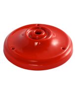 Plafonnier en Porcelaine Rouge - Une sortie de fil (Ø100mm)