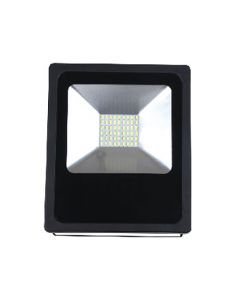 Projecteur LED -  Noir 30W 3000k (Blanc Chaud)