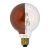 Ampoule Globe D95 calotte latérale Bronze filament LED 8W E27 Blanc chaud dimmable