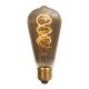 Ampoule Edison filament LED TWISTED 4W E27 Blanc doux  Smokey