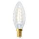 Flamme Torsadée C35 Filament LED 4W E14 Blanc chaud 470Lm Claire