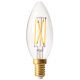 Flamme C35 Filament LED 4W E14 2700K 320Lm Dimmable claire